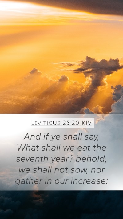 Leviticus 25:20 Explained