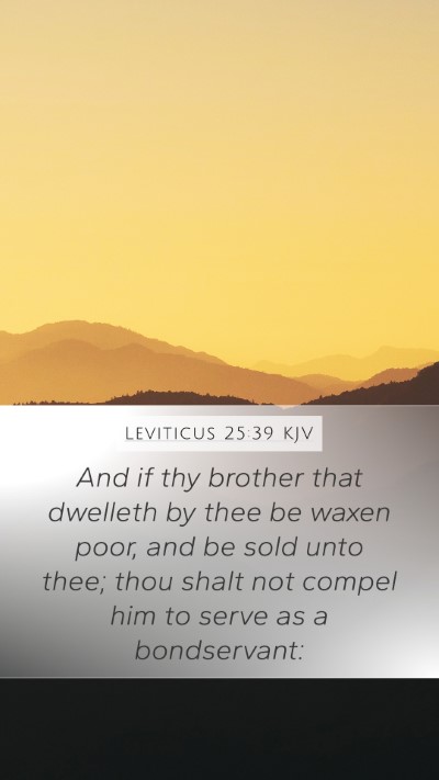 Leviticus 25:39 Explained