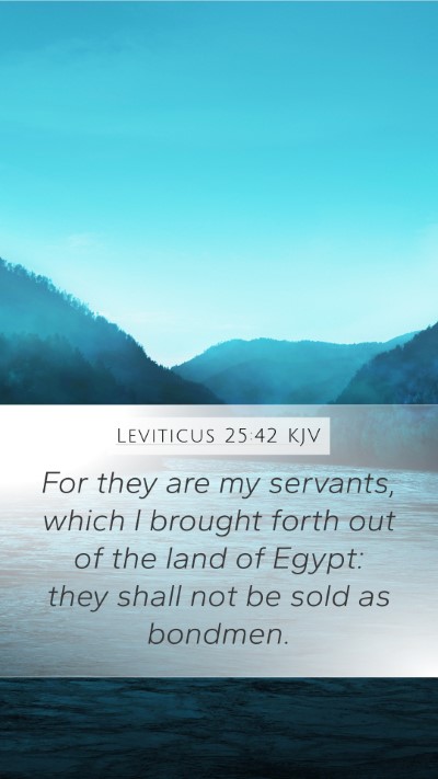 Leviticus 25:42 Explained