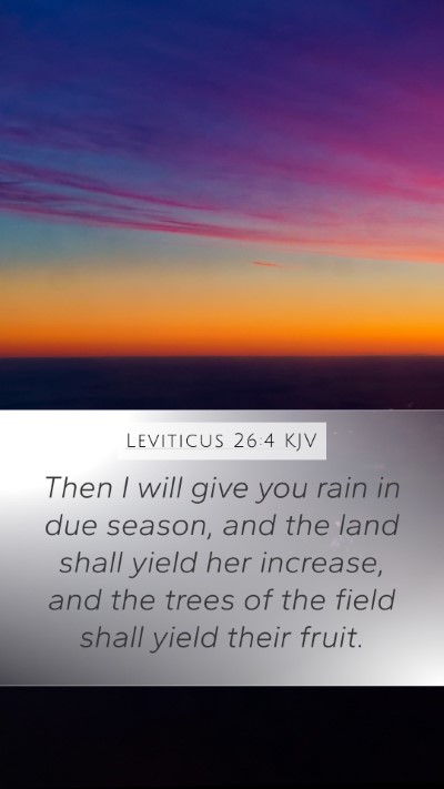 Leviticus 26:4 Explained