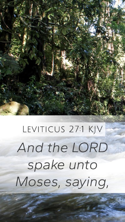 Leviticus 27:1 Explained