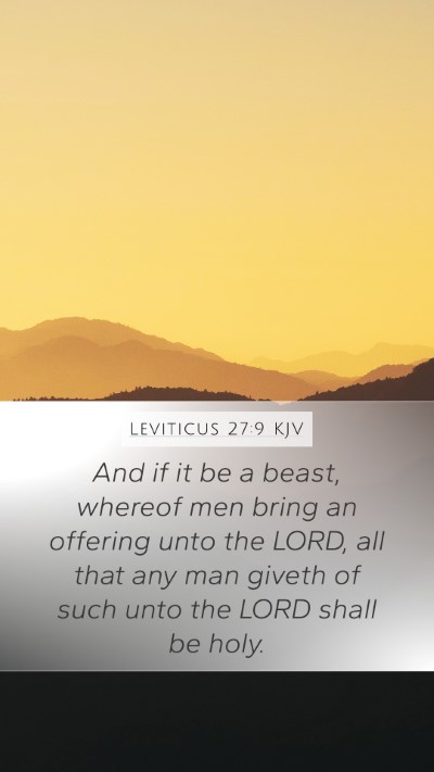 Leviticus 27:9 Explained