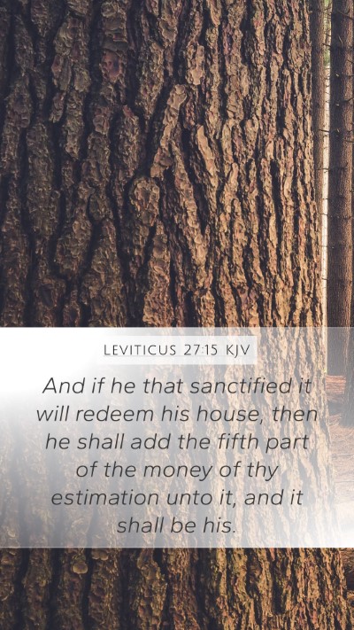 Leviticus 27:15 Explained