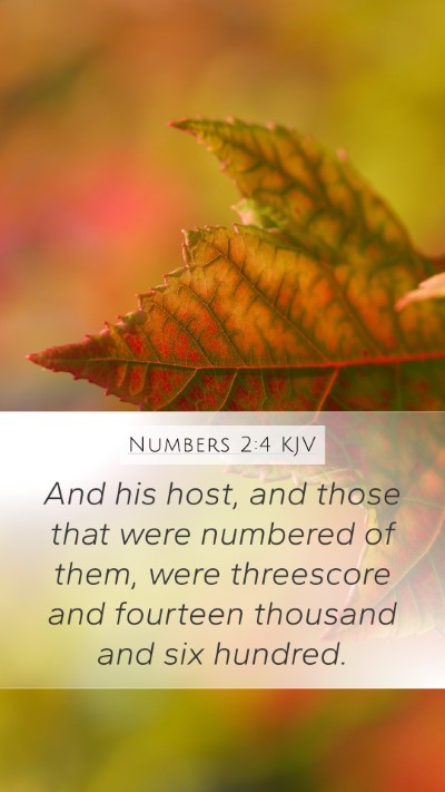 Numbers 2:4 Explained