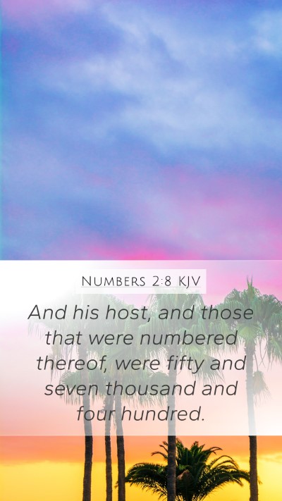 Numbers 2:8 Explained