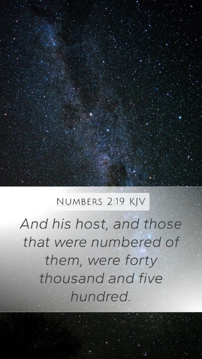 Numbers 2:19 Explained