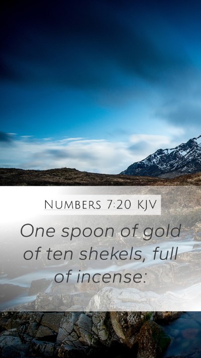 Numbers 7:20 Explained