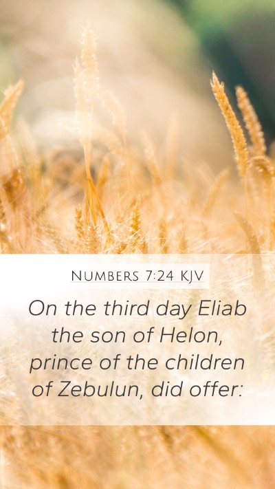 Numbers 7:24 Explained