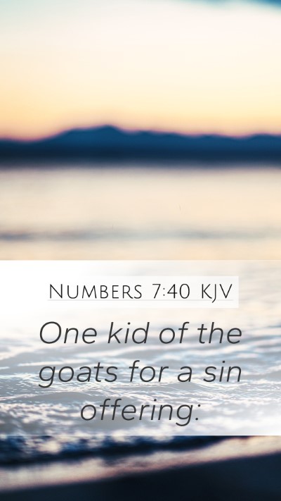 Numbers 7:40 Explained