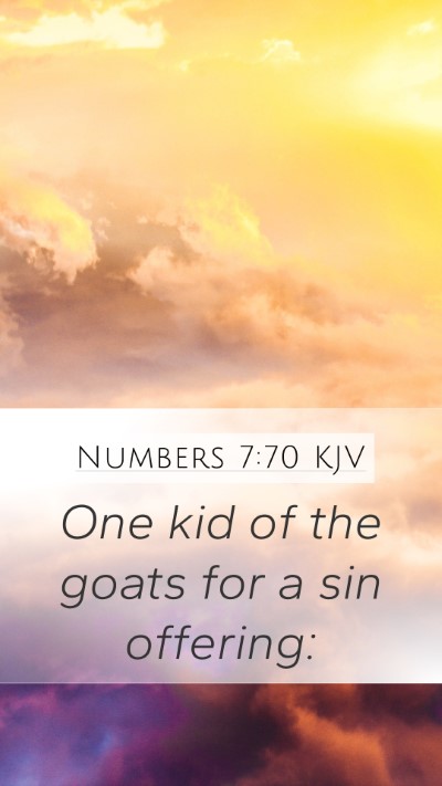 Numbers 7:70 Explained