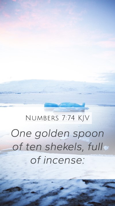 Numbers 7:74 Explained