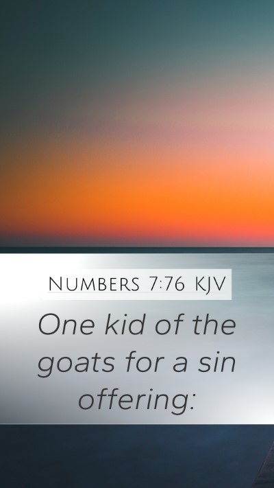 Numbers 7:76 Explained