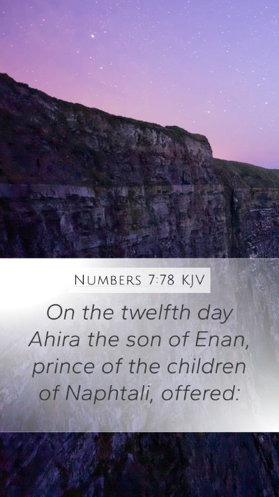 Numbers 7:78 Explained