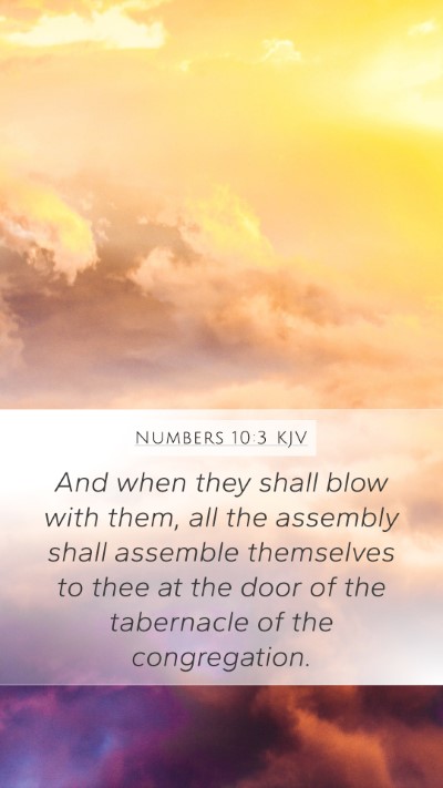 Numbers 10:3 Explained