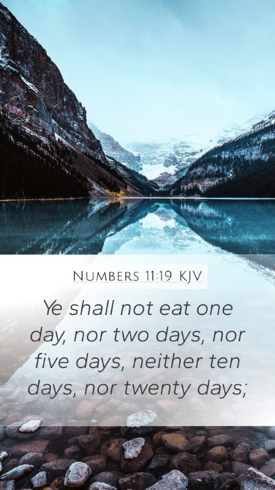 Numbers 11:19 Explained