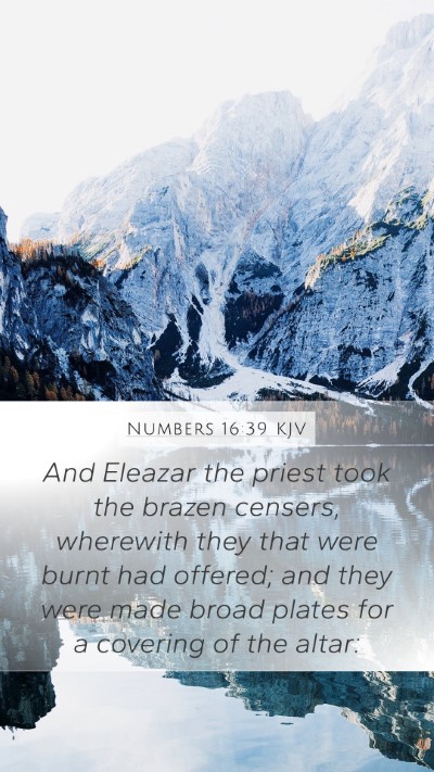 Numbers 16:39 Explained