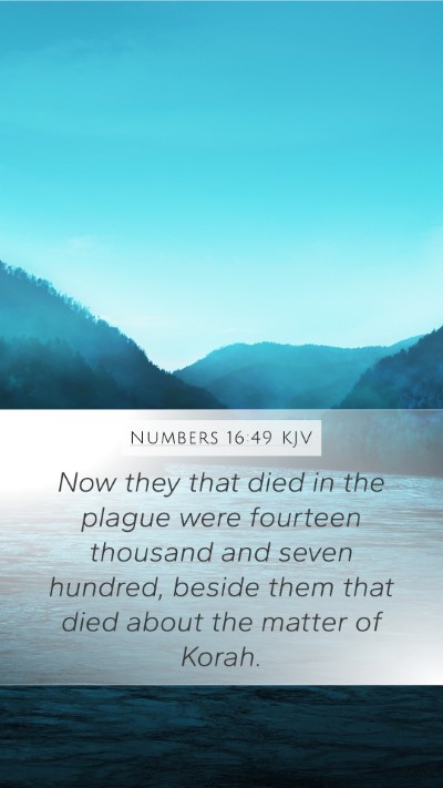 Numbers 16:49 Explained