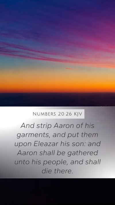 Numbers 20:26 Explained