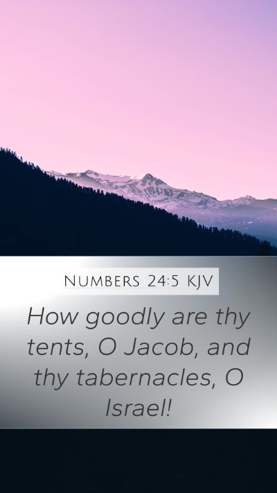 Numbers 24:5 Explained