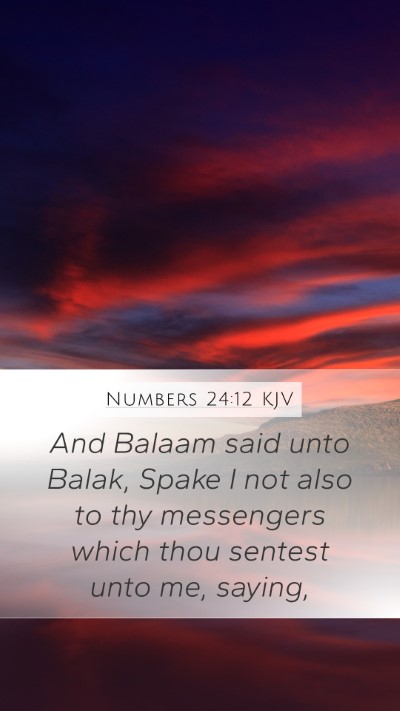 Numbers 24:12 Explained