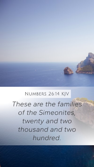 Numbers 26:14 Explained