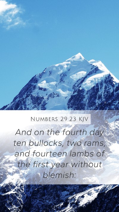 Numbers 29:23 Explained