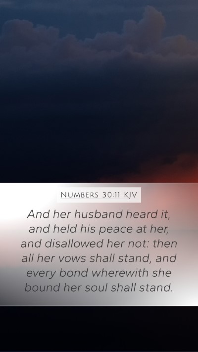 Numbers 30:11 Explained