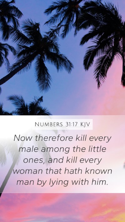 Numbers 31:17 Explained