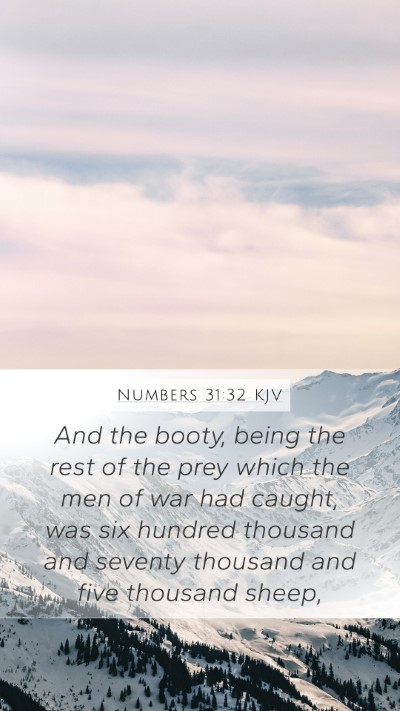 Numbers 31:32 Explained