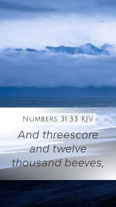 Numbers 31:33 Explained