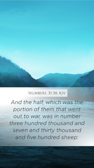 Numbers 31:36 Explained