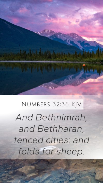 Numbers 32:36 Explained