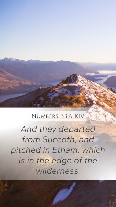 Numbers 33:6 Explained