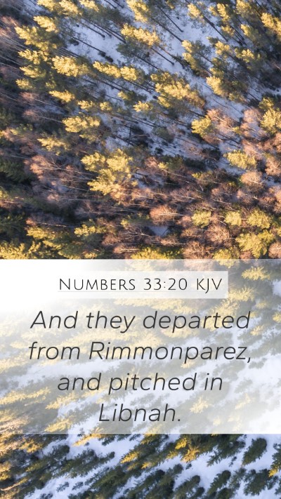 Numbers 33:20 Explained