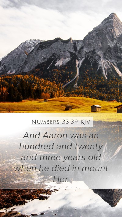 Numbers 33:39 Explained