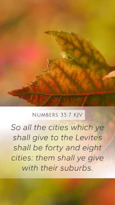 Numbers 35:7 Explained