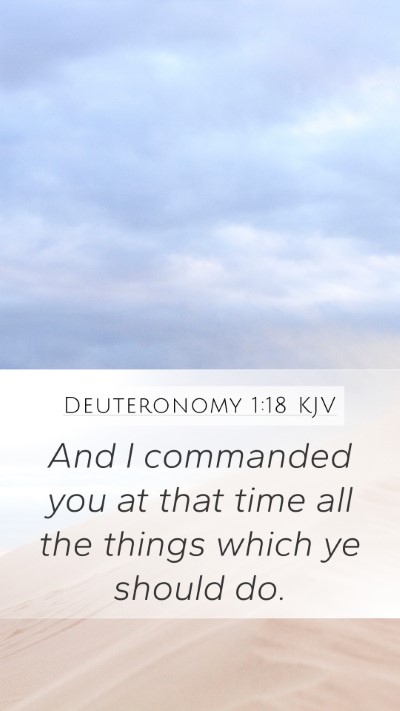 Deuteronomy 1:18 Explained