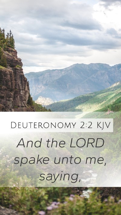 Deuteronomy 2:2 Explained