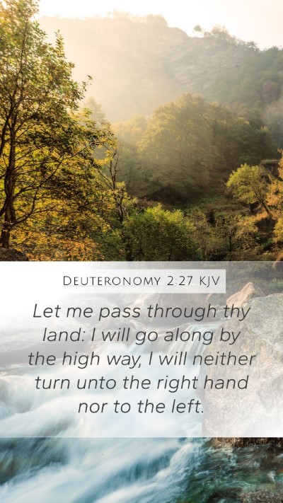 Deuteronomy 2:27 Explained