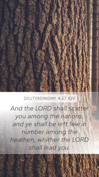 Deuteronomy 4:27 Explained