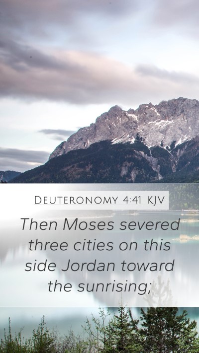 Deuteronomy 4:41 Explained