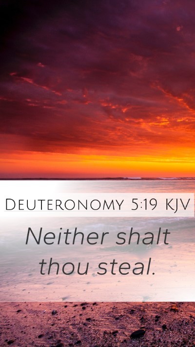 Deuteronomy 5:19 Explained