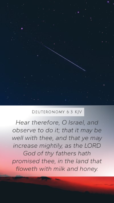 Deuteronomy 6:3 Explained