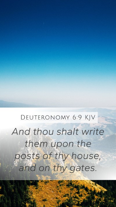 Deuteronomy 6:9 Explained