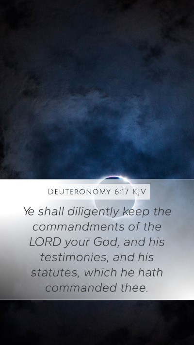 Deuteronomy 6:17 Explained