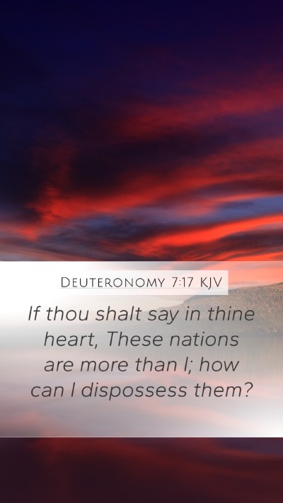 Deuteronomy 7:17 Explained