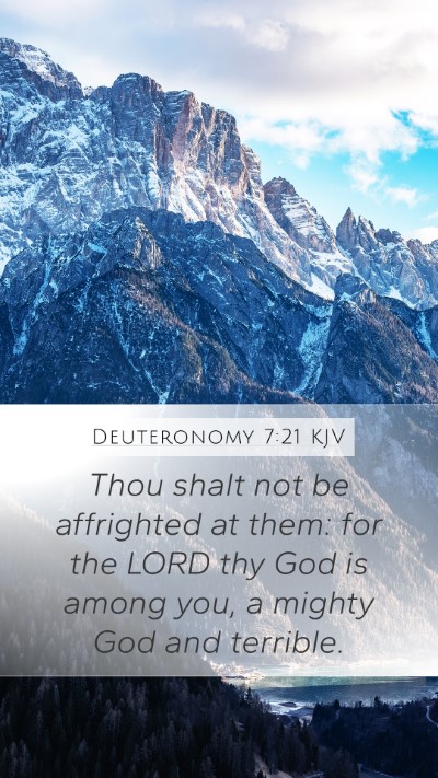 Deuteronomy 7:21 Explained