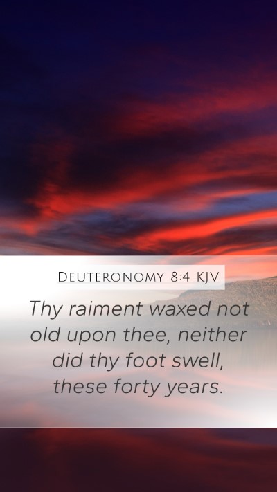 Deuteronomy 8:4 Explained