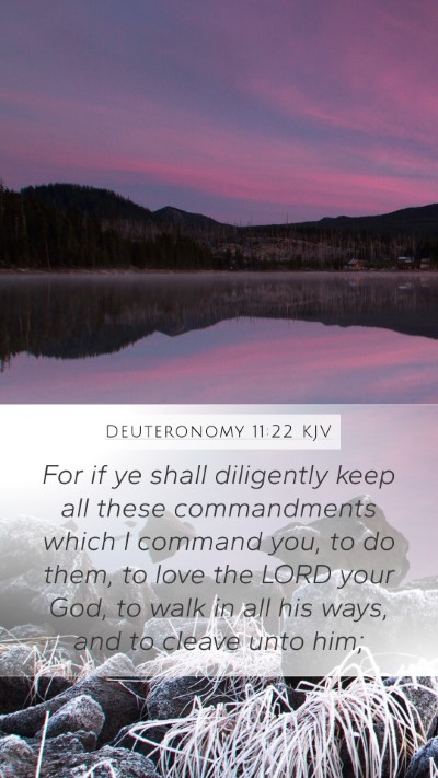 Deuteronomy 11:22 Explained