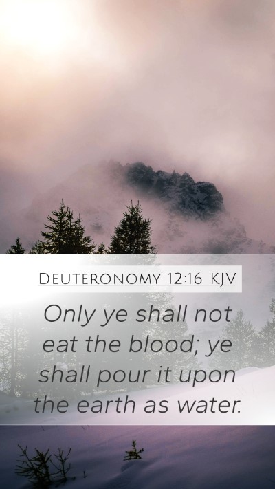 Deuteronomy 12:16 Explained